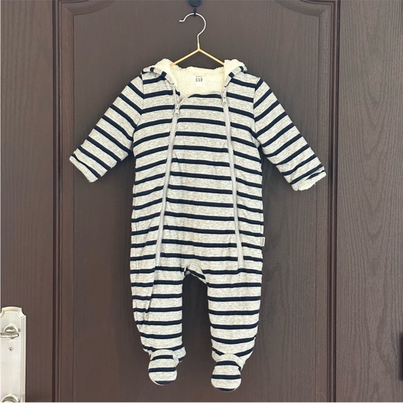 Gap Striped Kids One Piece Coat - Picture 1 of 7